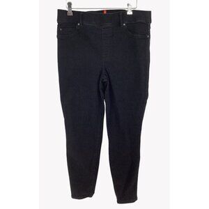 Spanx Womens Black High-Rise Skinny Ankle Pants XLG Cotton Blend